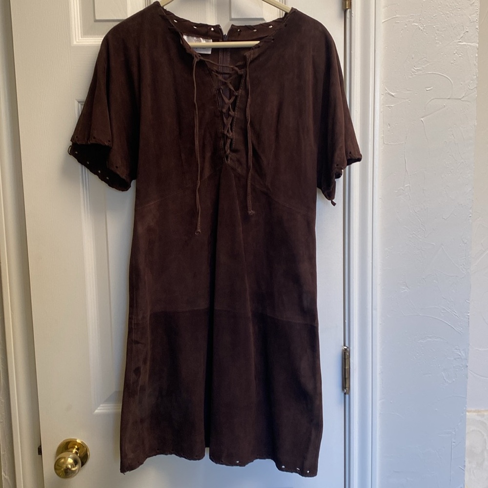 George J. Love Goat Leather Dress Sz Small from Yoox